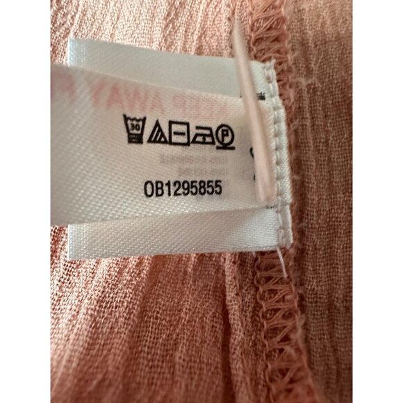 Anthropologie Daily Practice Pink Acid Wash Racerback Tank Dress Large High Low - Picture 9 of 11